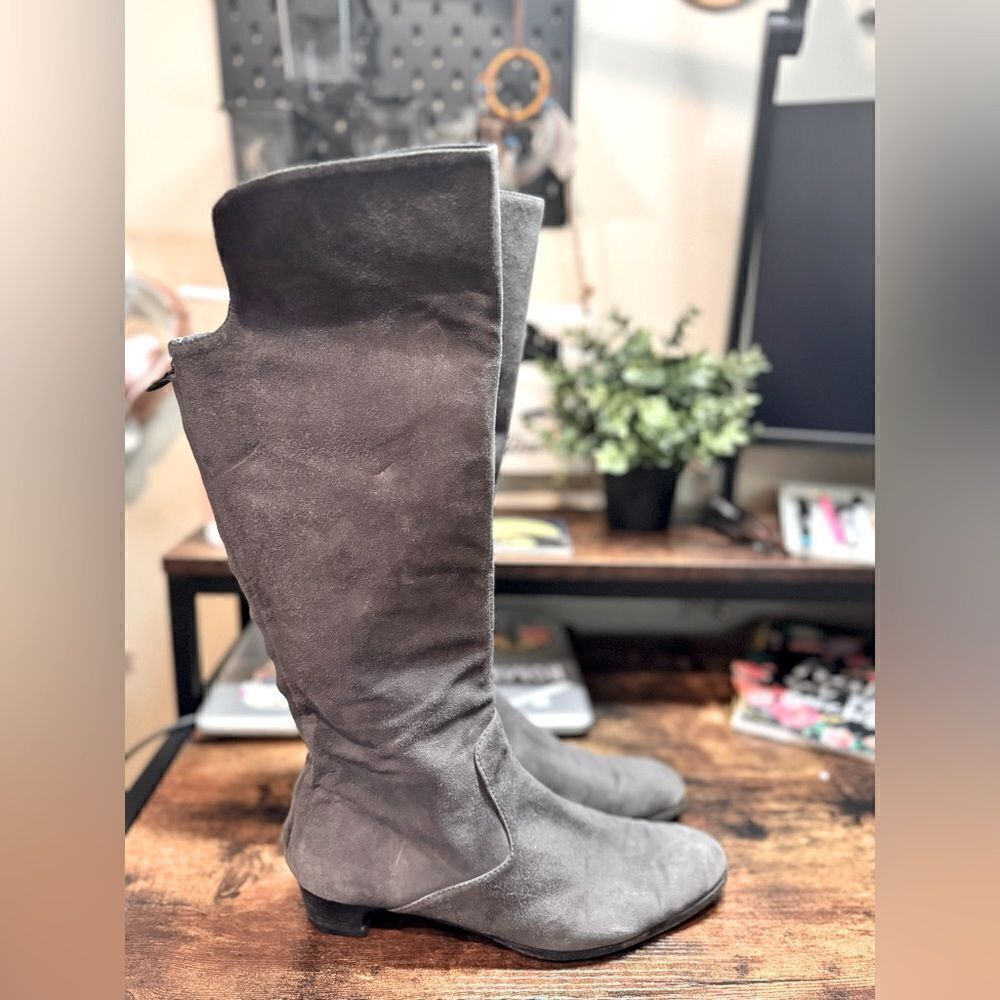 Alberta Ferretti‎ brown/greige suede boots size 39IT (9US)